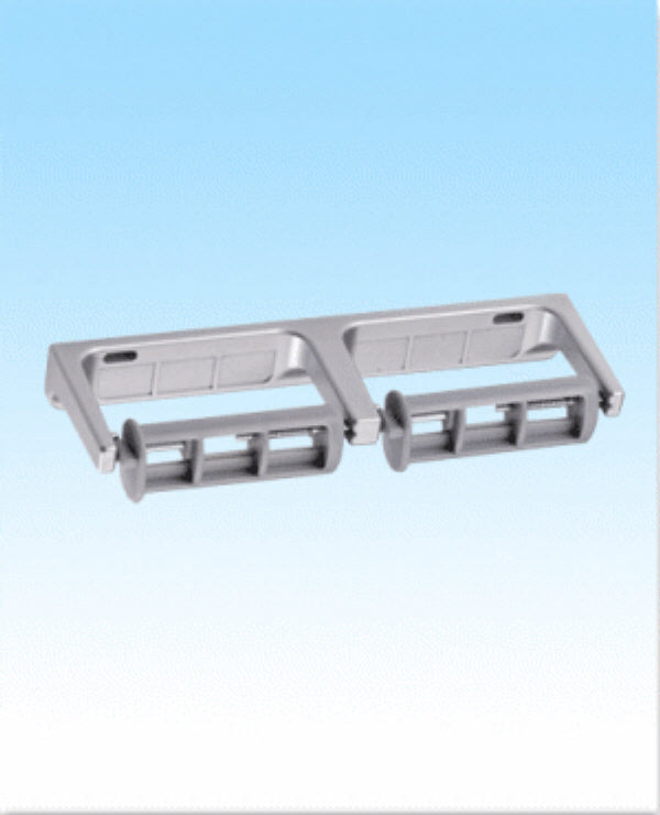 #R221 DOUBLE DISPENSER ALUMINUM