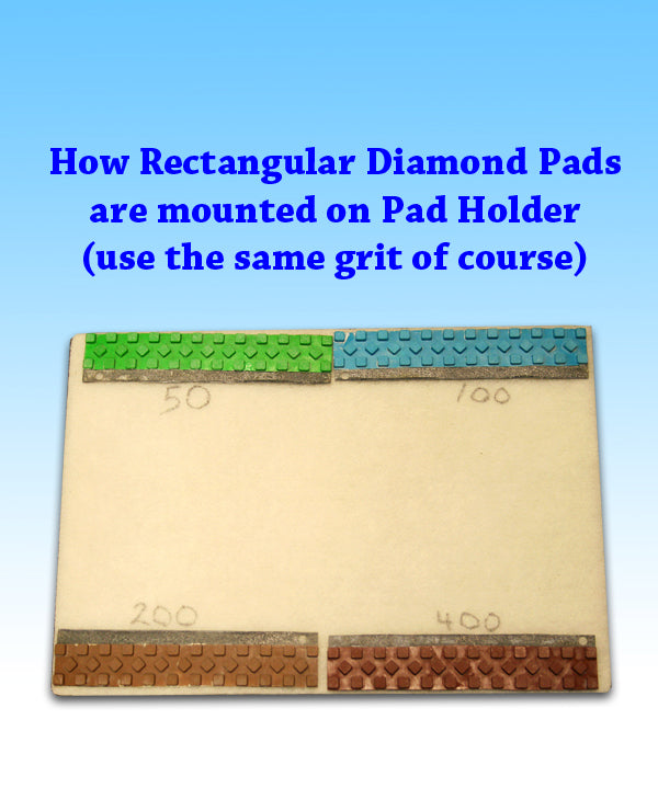Rectangular Diamond Pad 2"x10" 1500 Grit