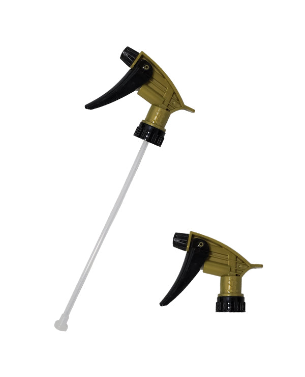 Spray Bottle Nozzle Black/Gold Chemical Resistant