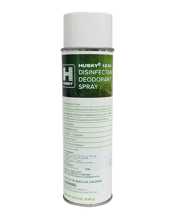 Husky 1230 Disinfectant Deodorant Lemon Aerosol