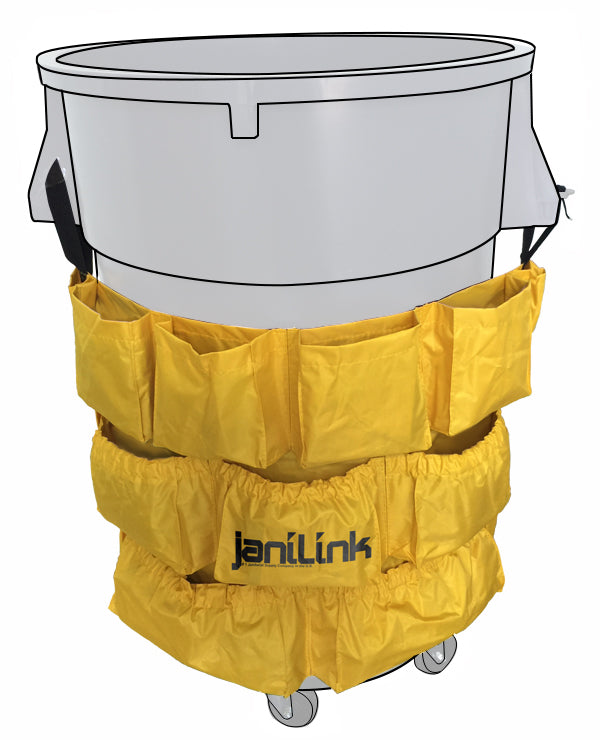 JL 44 GAL Trash Barrel Caddy Bag