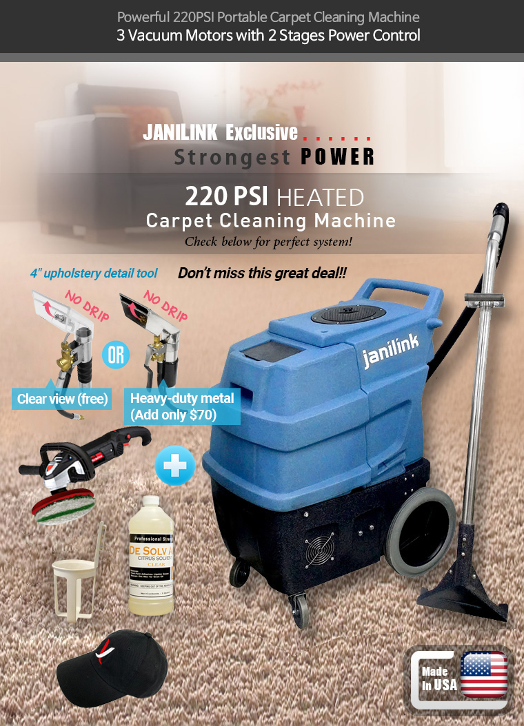 Ninja Classic 11gal 150psi Heated Dual 2 Stage Vacs Carpet Extractor  Starter Package Free Shipping 1