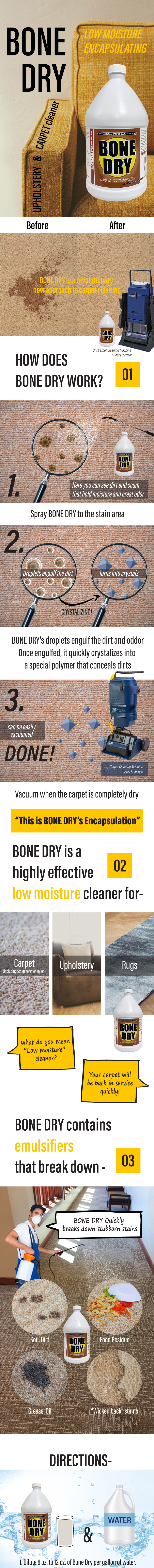 Bone Dry Low Moisture Encapsulating Carpet & Upholstery Cleaner