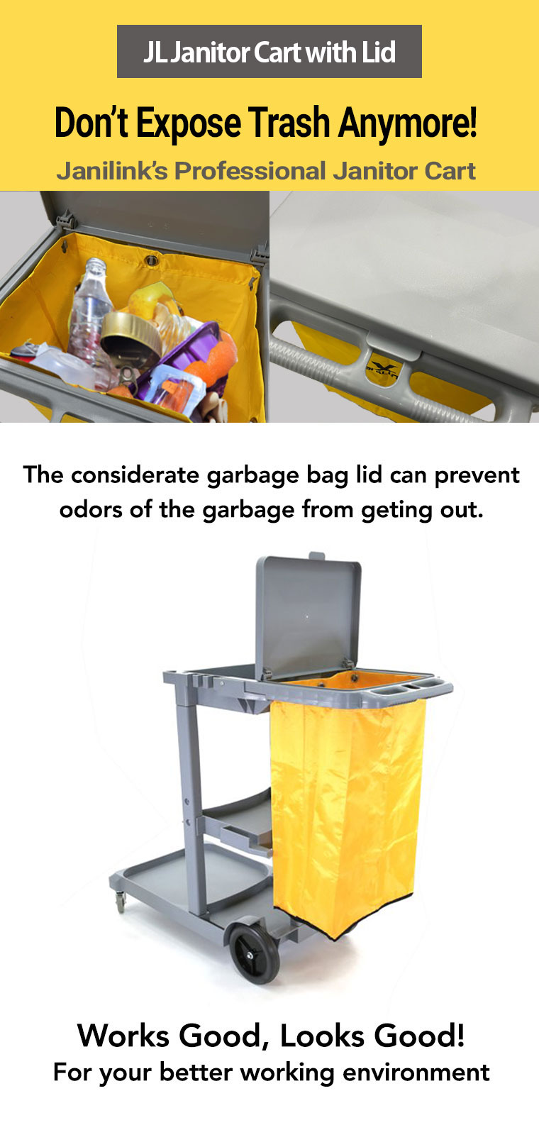 janitorial trash carts